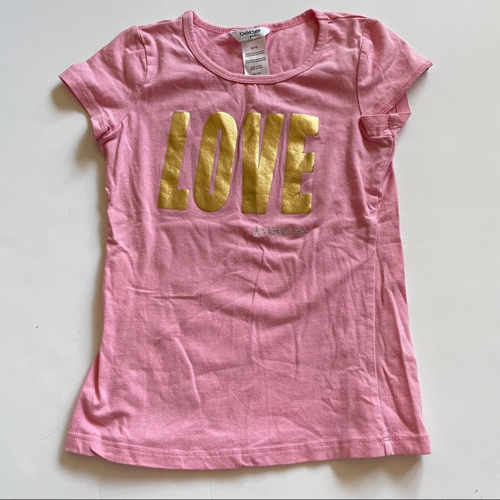 Bebe Foil Love tee - Picture 2 of 4